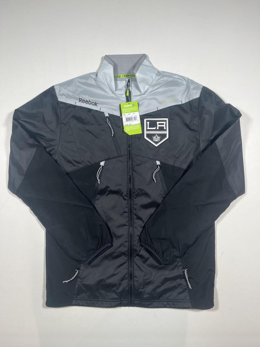 New Los Angeles Kings Jacket Mens Small Black NHL Hockey Reebok Center Ice Rink